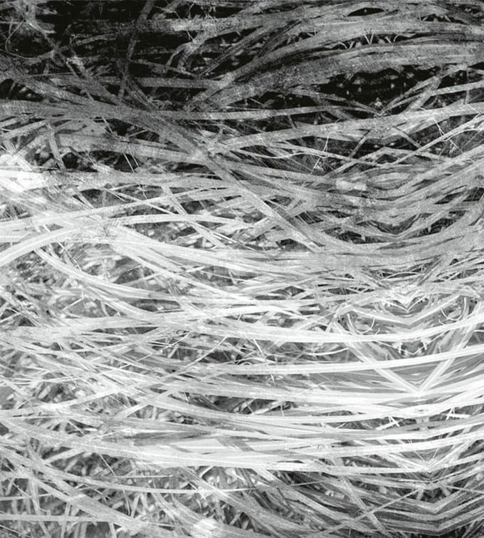 Fotobehang - Hay Abstract II 225x250cm - Vliesbehang