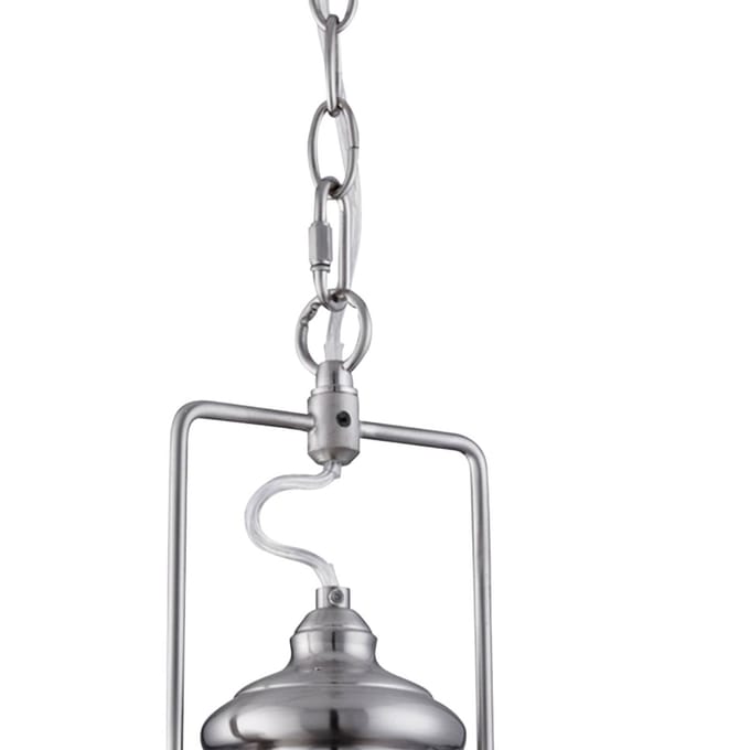 Searchlight INDUSTRIAL PENDANT - Hanglamp - 31cm - Matstaal