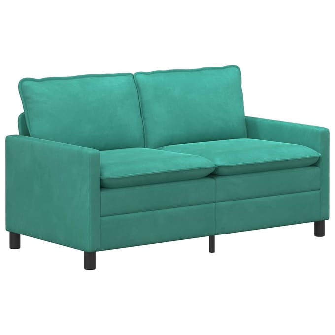 vidaXL - Bank - Turquoise - 156 - x - 81 - x - 87,5 - cm - Fluweel