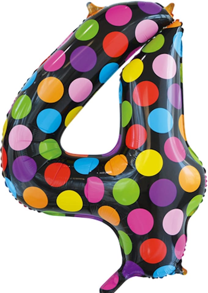 Folieballon 34" nmr. 4 - Stippen