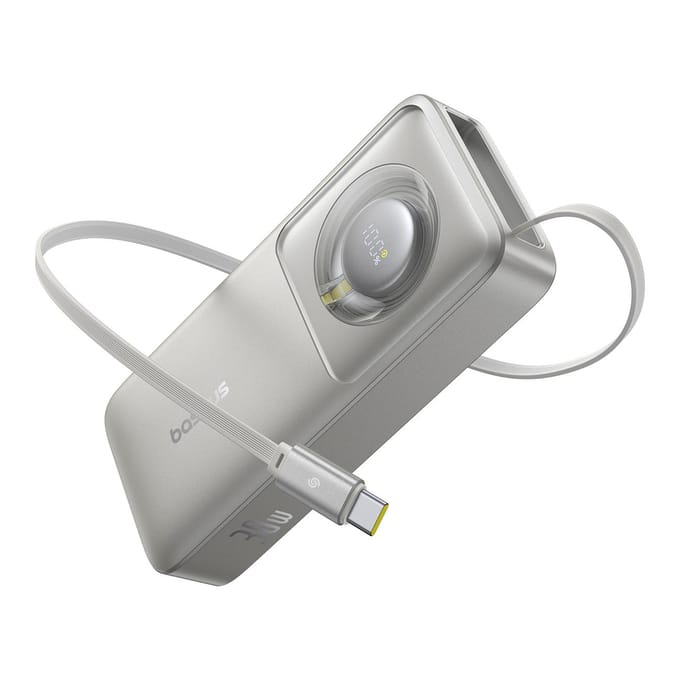 Baseus Free2Pull - Powerbank - 10000mAh - 30W - USB-C - Grijs
