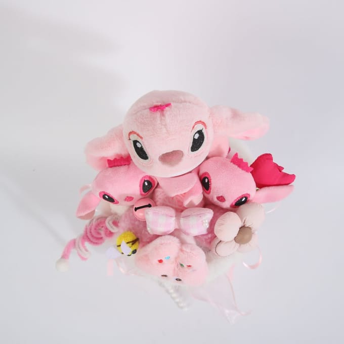 La Roselle Amsterdam Pink Alien Knuffel boeket - cadeauboeket