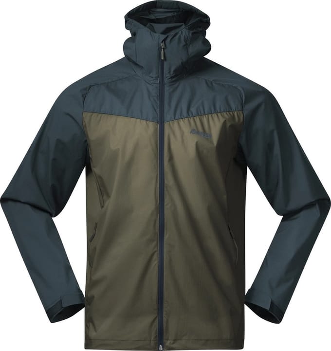 Bergans herenjas Microlight Jacket L, Greenud/Orion Blue 141952