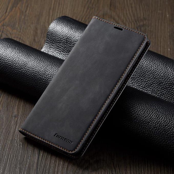BukkitBow - Hoesje Bookcase Geschikt voor Samsung Galaxy A50 / A50s / A30s / A30 - Pasjeshouder voor 4 Pasjes - Kunstleer - Zwart