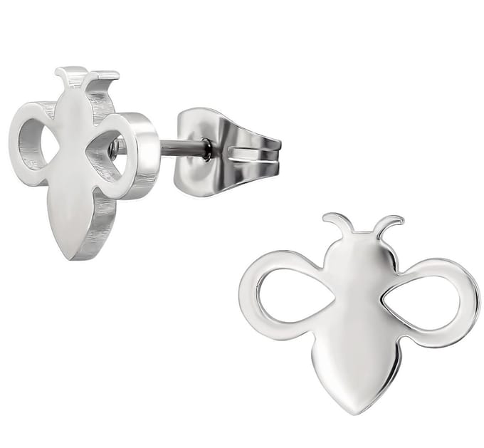 CS Joy - Bij oorbellen - Chirurgisch staal - 11.5 x 9 mm