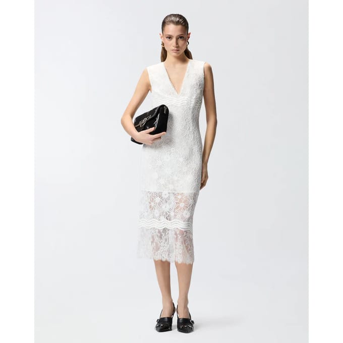 Pinko Audrey jurk kant rebrode ss26