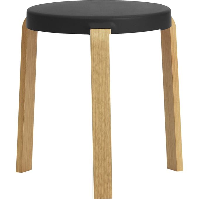 Normann Copenhagen - Tap kruk - zwart - eiken