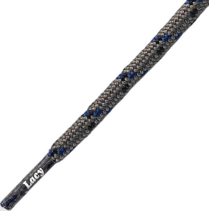 Schoenveters - Roundies - Grijs-blauw- sneaker - veters rond - lengte 120 cm lang 4mm breed
