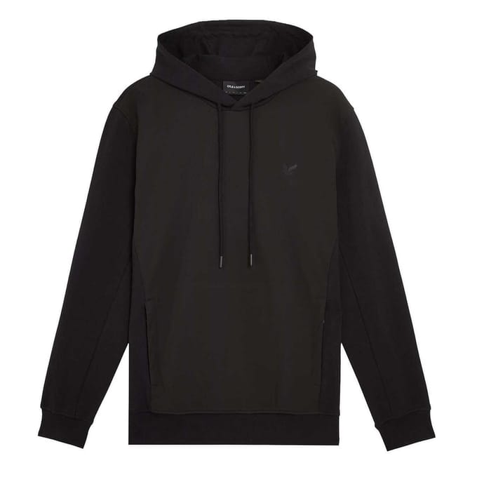 Lyle & Scott Heren Hybride Softshell Overtrek Hoodie (Zwart)