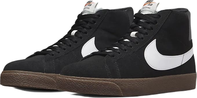 Nike SB Zoom Blazer Mid - Maat 43 - Schoenen Heren - Zwart / Wit