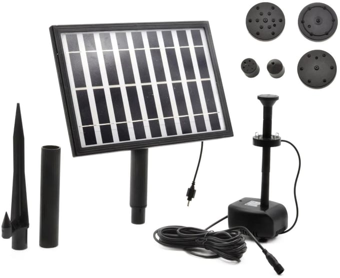 GEKO Zonnevijverpomp - 5W - Max. 150 L/h - Max. hoogte 1 m