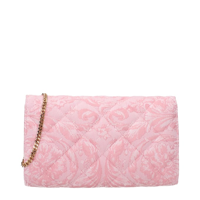Roze Stoffen Clutch Bag