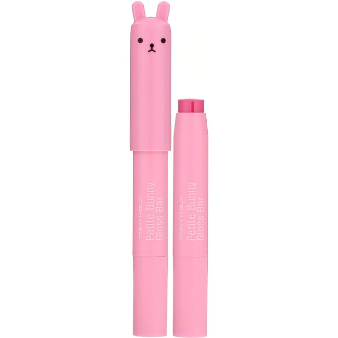 TonyMoly, Petite Bunny Gloss Bar, 01 Juicy Strawberry, 1 Lip Bar pink