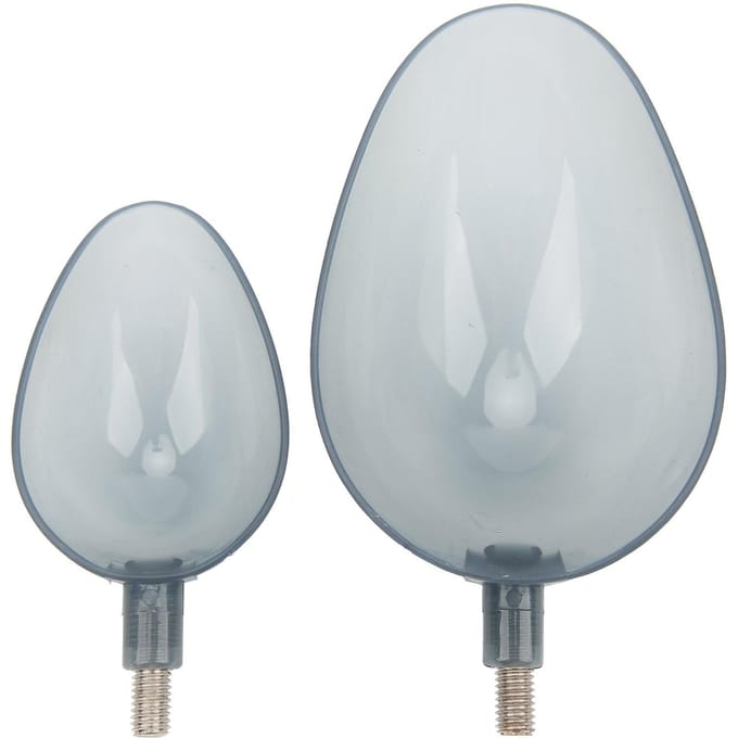 Ensemble de 2 pièces Appât de pêche Coulée Appât Lancer Cuillères Dispositif d'amorçage Appât de poisson Épuisette de coulée white
