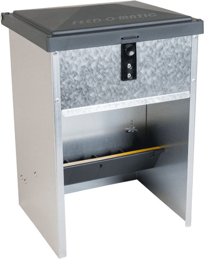 Outdoor feeder verzinkt 5 kg kippenvoerbak