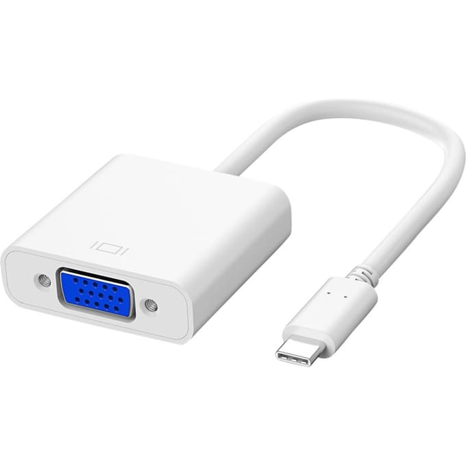 Adaptateur Multifonctionnel USB C vers VGA Type C vers VGA Adaptateur Convertisseur noir
