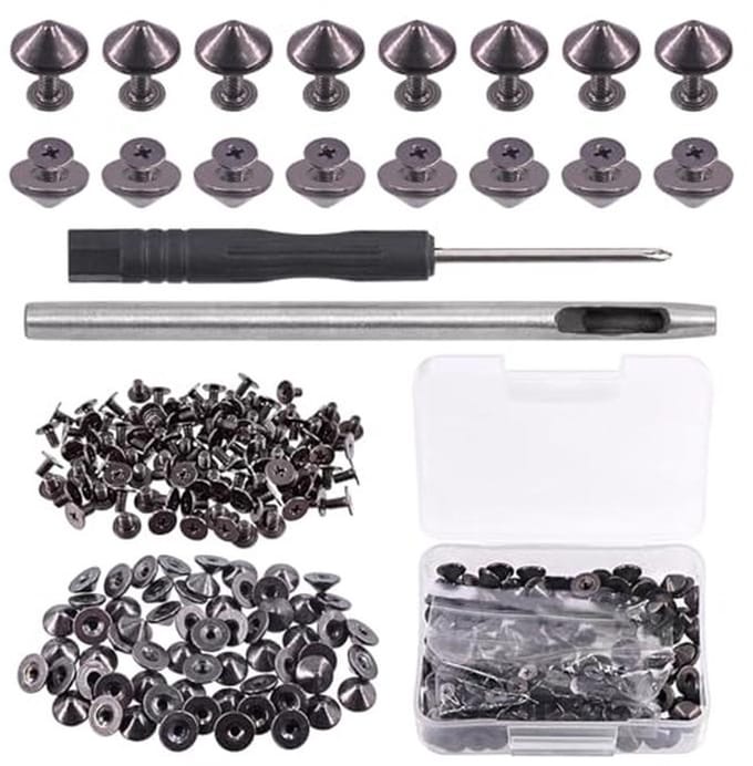 Punk Studs en Spikes voor Kleding en Schoenen - Schroef Rug Accessoires