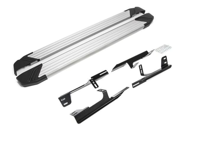 Aluminium treeplanken - JJ-AUTOMOTIVE - Honda CR-V 2012-2016 - 2 stuks - ABE-certificaat - Grijs