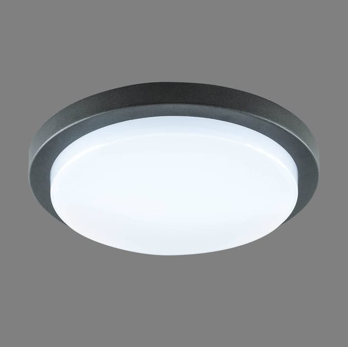 EVN Tectum LED buiten plafondlamp rond, Ø 24,6 cm