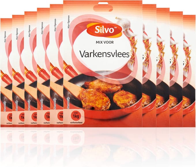 Silvo® | 10 x Mix Varkensvlees 18 g | voordeelverpakking