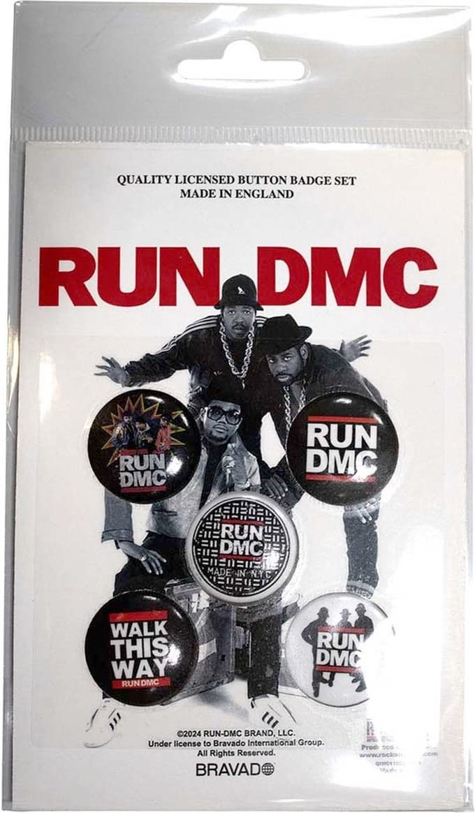 Run DMC - Walk This Way Badge/button - Set van 5 - Multicolours