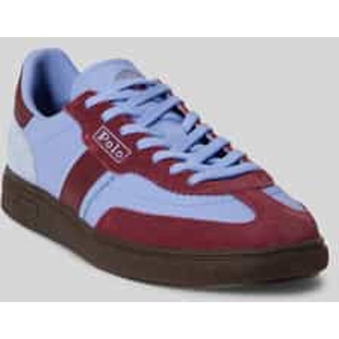 sneakers van echt rundleersuède