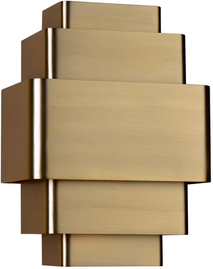 Wandlamp - goud/brons - 3 x G9 - 28cm hoog