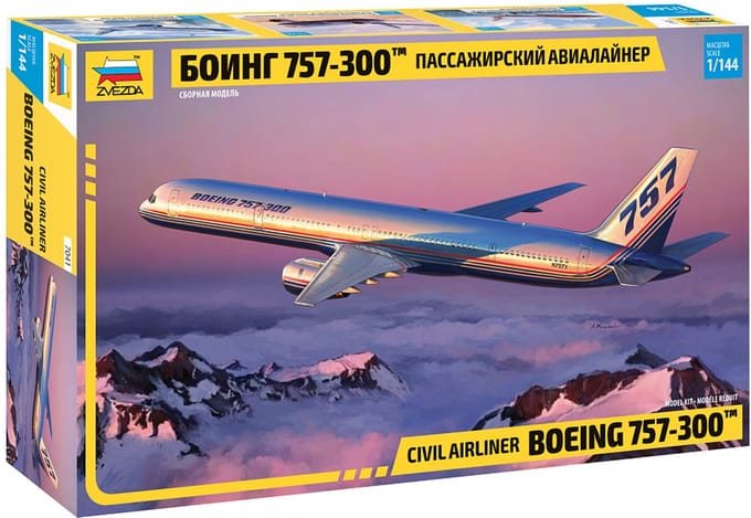 Zvezda Modelbouwpakket Vliegtuigen - 7041 Boeing 757-300 Plane Plastic - 1:144 - Modelbouw