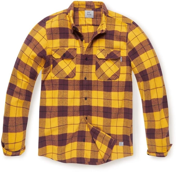Vintage Industries Sem Flannel Shirt Yellow Check L