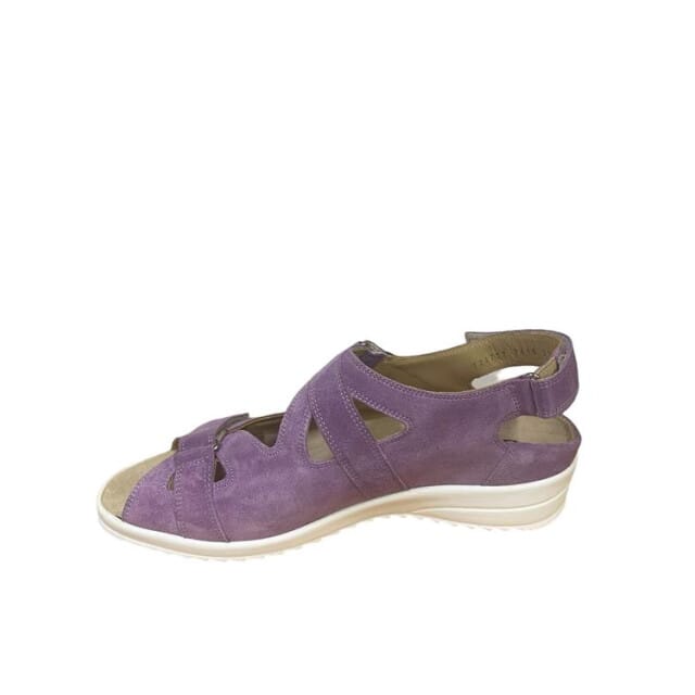 Durea - 7419 G - Platte sandalenDames Sandalen - Kleur: Paars - Maat: 41