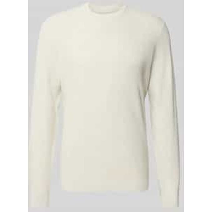 Gebreide pullover met ribboorden