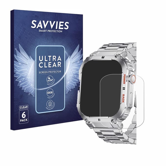 Savvies - Screenprotector voor LIGE K-57 1.96" - Folie Beschermfolie transparant 6 Stuks
