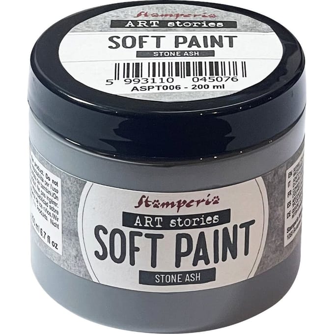 Stamperia Soft Paint - Stone Ash