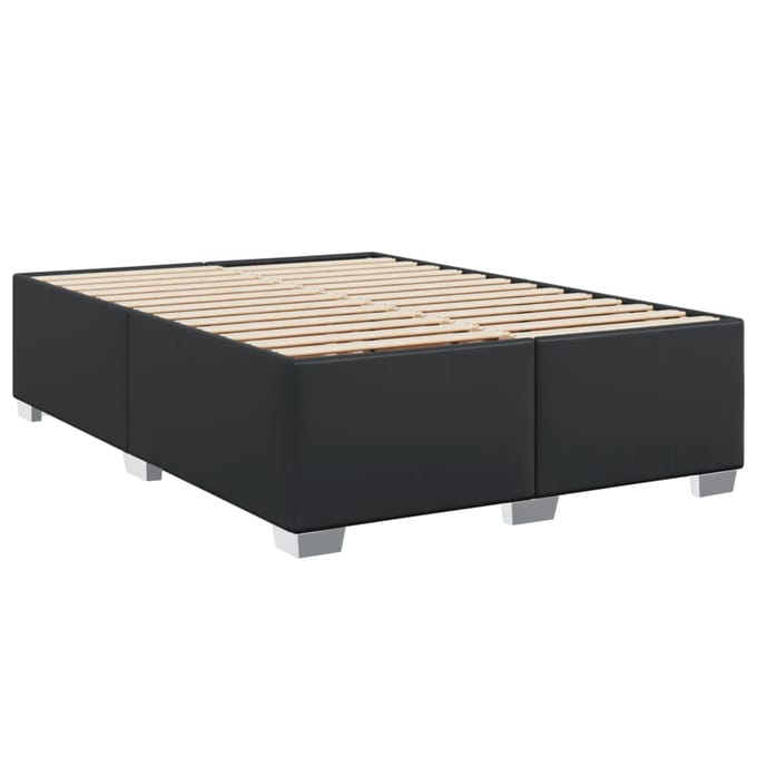 vidaXL - Bedframe - kunstleer - zwart - 160x200 - cm