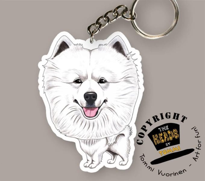 Sleutelhanger Hond Samojeed