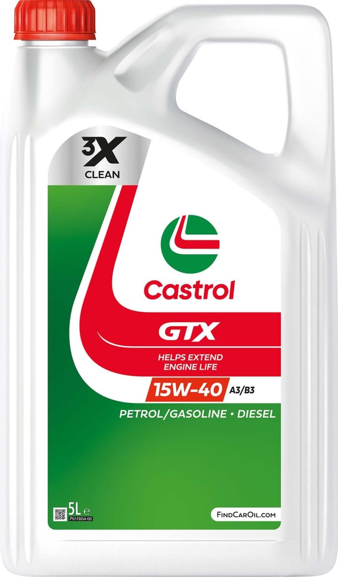 Castrol Motorolie GTX 15W-40 A3/B3 5L
