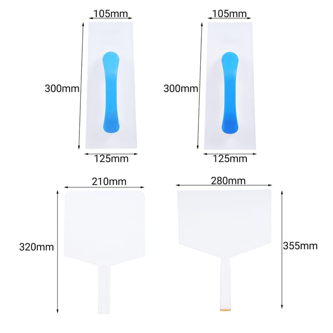11-delige Gipsplaat Hoekgereedschapsset Binnen- en Buitenhoek Troffel Plastic Gipsplaat Hoekschraper 11 Pcs yellow