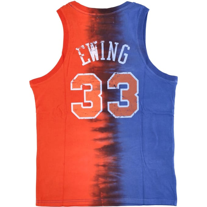 NBA Verticale Tie Dye-tanktop Hardwood Classics nr. 33 voor heren Patrick Ewing Neykni