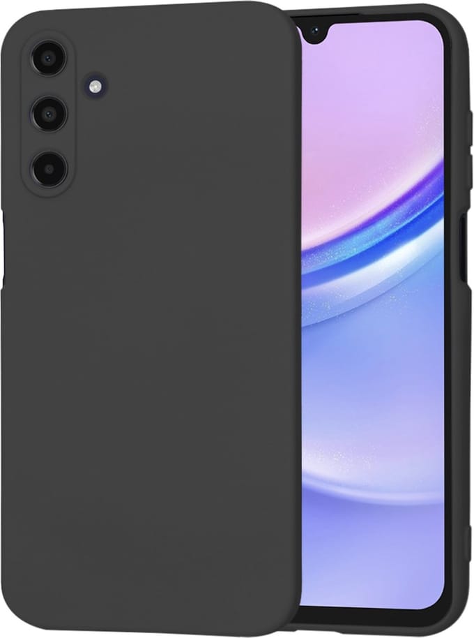 Hoesje geschikt voor Samsung Galaxy A15 4G/5G - Techsuit Soft Flex Silicone Back Cover - Black