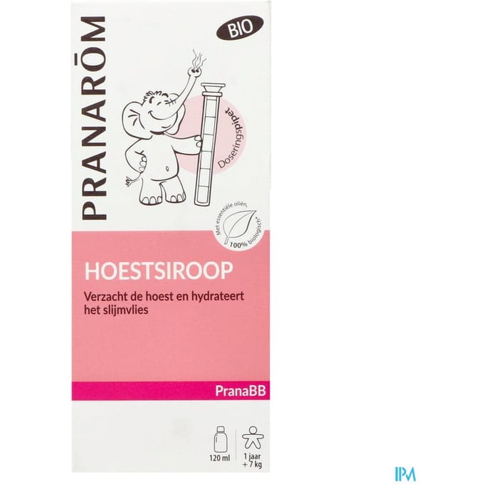 Pranarôm Keelsiroop Droge Hoest Bio 100ml