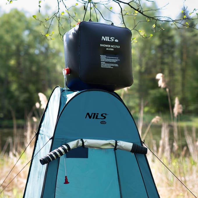 NILS CAMP NC1706 - Turquoise Privecabine - Polyester - Waterdicht - UV-bescherming