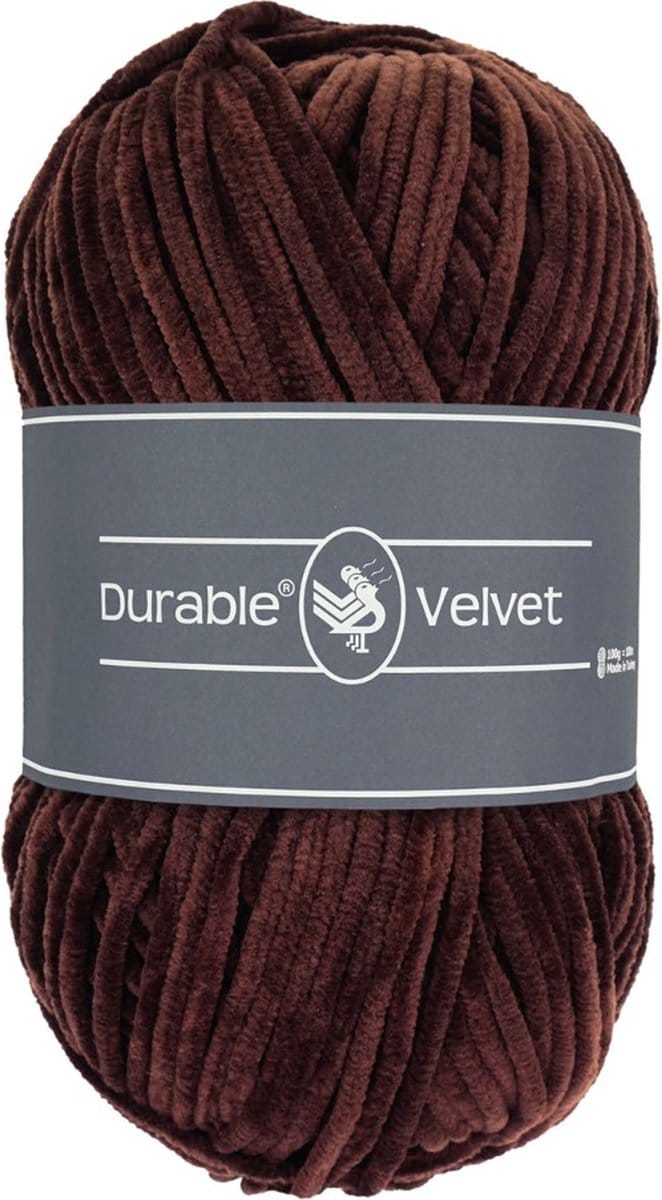 Durable Velvet - 385 coffee - Chenille Garen