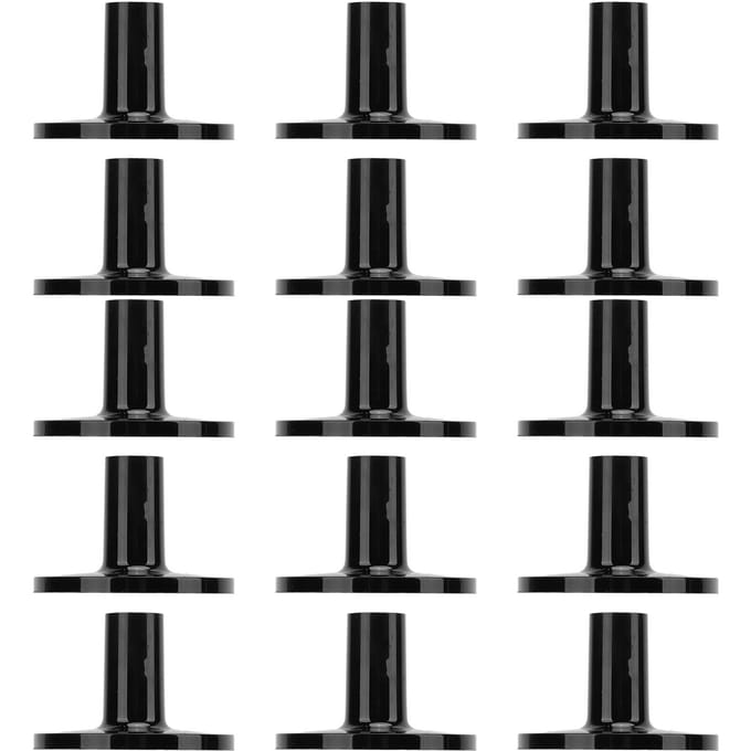15 stuks Trommelbekken Hulzen Plastic Bekken Vervangende Accessoires voor Slagwerkinstrument black