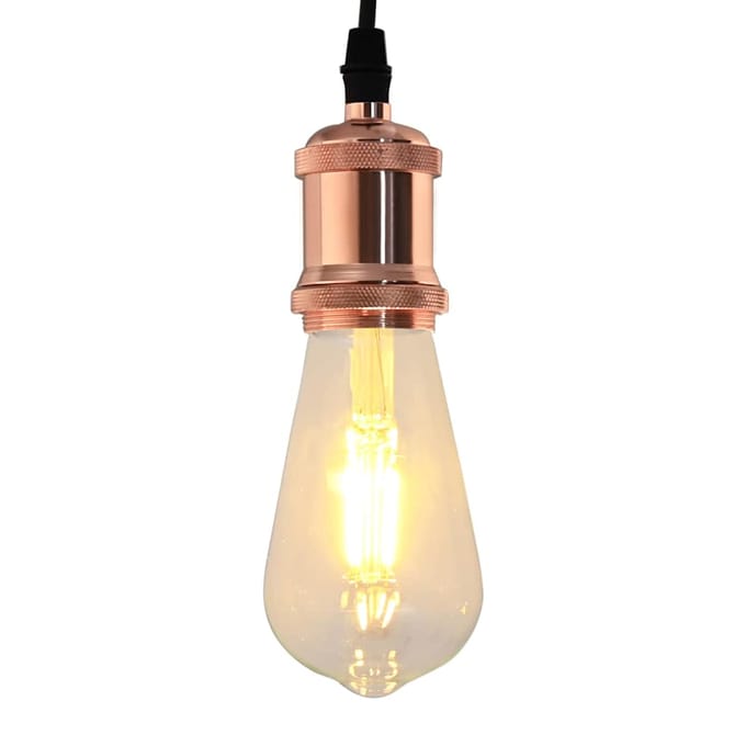 vidaXL Lamphouders 2 st roségoud E27