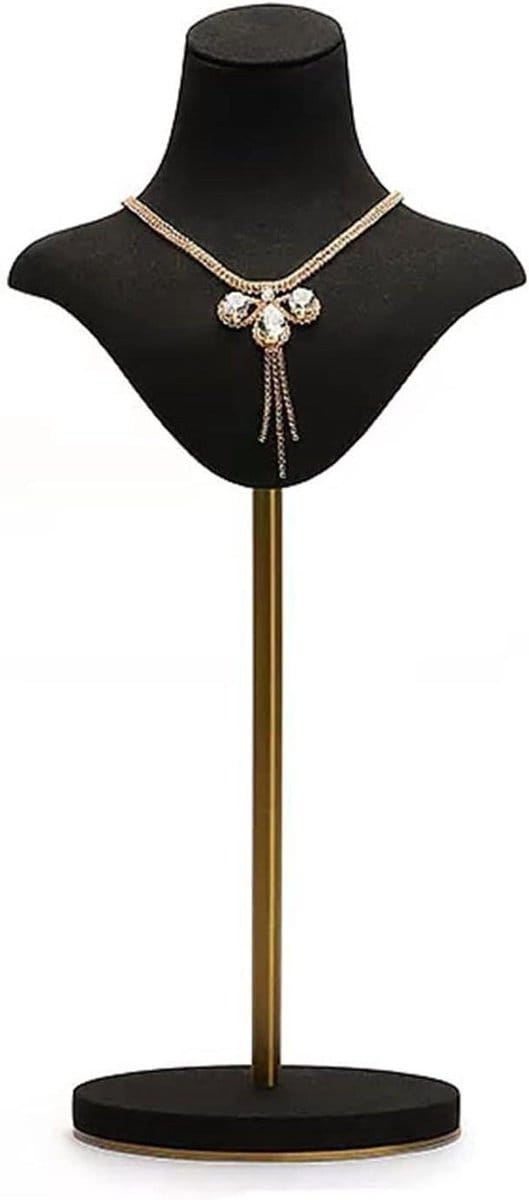 Sieraden displaystandaard - Ketting houder - Sieraden presenteren - Verstelbare hoogte - N.v.t. - Zwart
