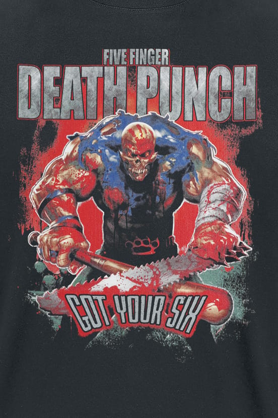 Five Finger Death Punch T-shirt - Got Your Six - M - voor Mannen - zwart