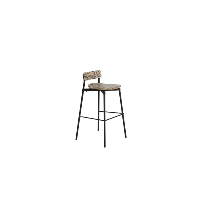 Petite Friture Fromme Houten Barkruk - black Alpi