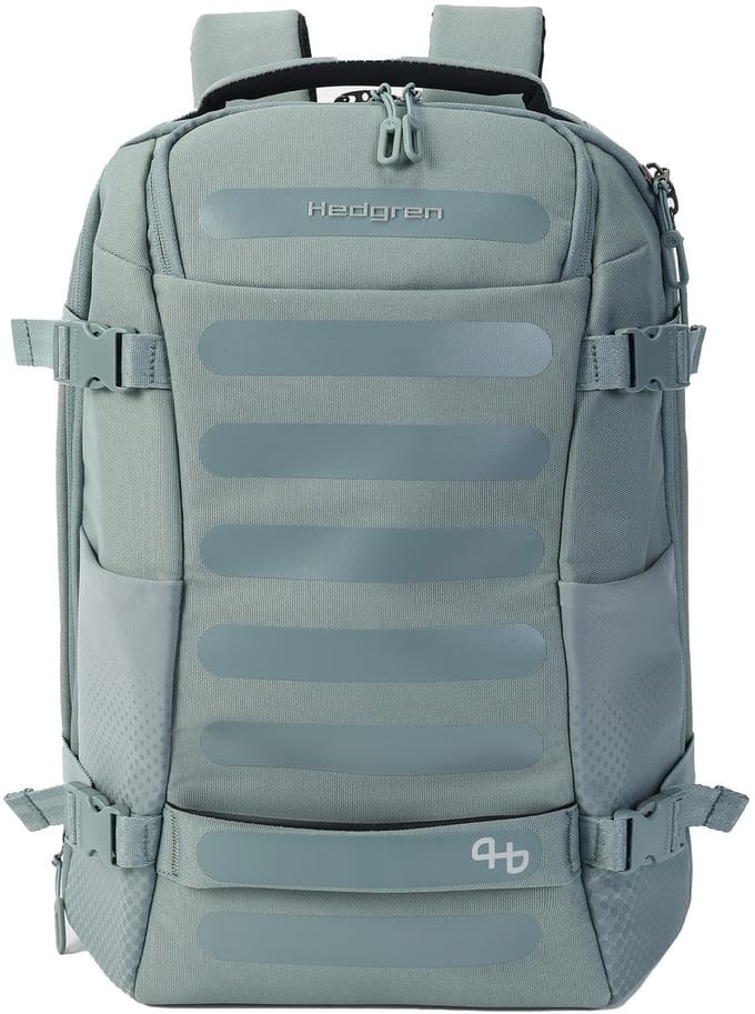 Hedgren Trip M Reiserugzak 15,6 inch met RFID-bescherming – Middelgroot – Grey-Green