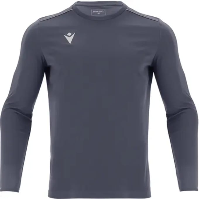 Macron Rigel Hero Voetbalshirt Lange Mouw Kinderen - Antraciet | Maat: 128