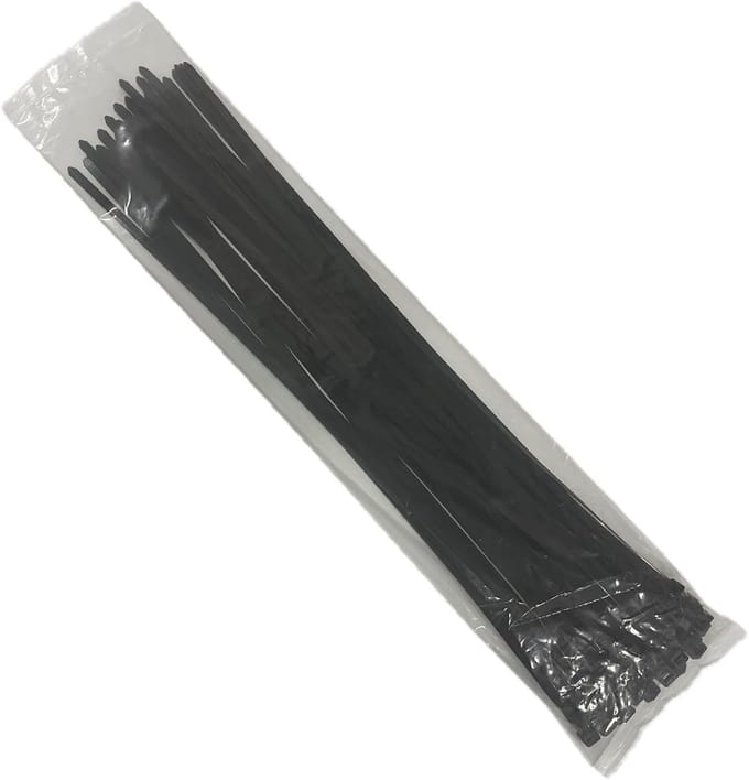 Extra Grote Kabelbinders Kabelstrips Zwart 550x9mm - 100 Stuks - Zeer Sterk (80kg)